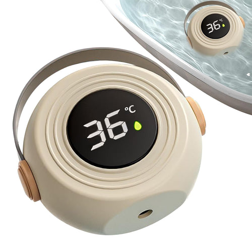 Baby Bath Temperature Gauge, Digital Water Thermometer Monitor, Electronic Sensor Tool, Floating Display Device for Bathroom Shower Swimming Pool Safety, 4,33 x 3,93 pollici