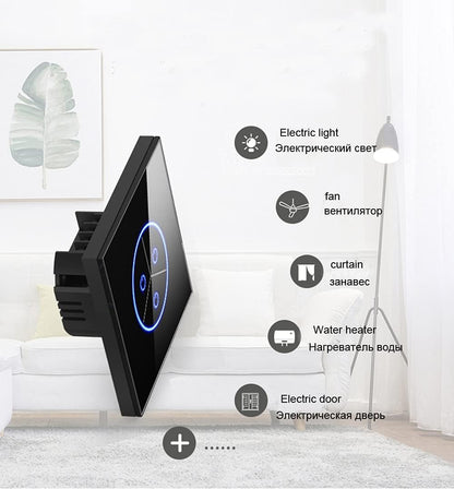 GBYUHAIJUN Interruttore Smart,Interruttore Touch 1/2/3 Gang Wall Light Switch Switch Smart Lighting(White,3GANG_1_110-250V)