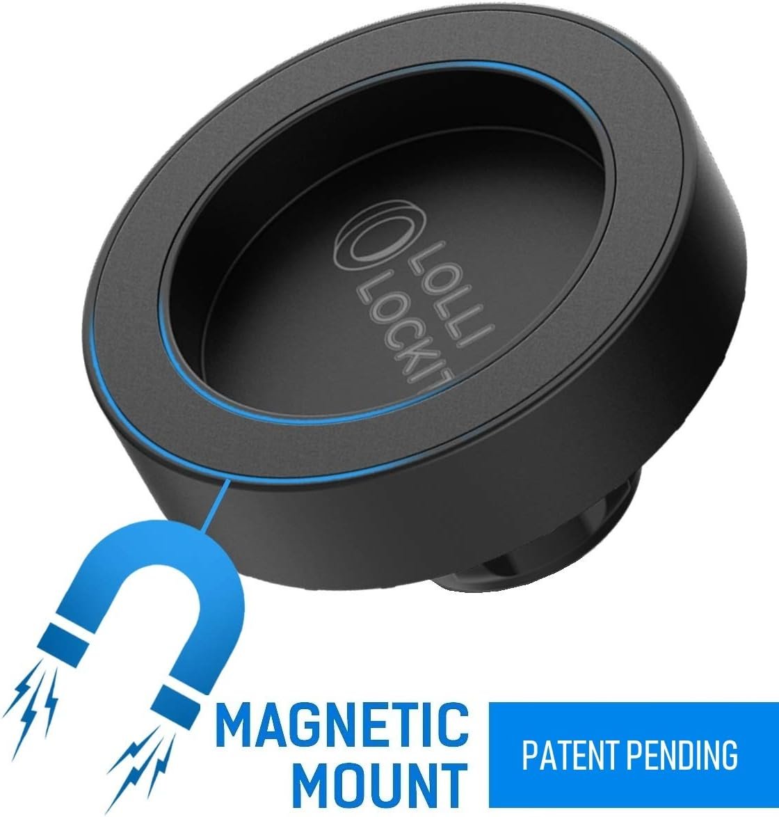 LolliLockit Magnetic Grip Car Mount for Pop Phone Holder, Dash/Window Socket Attachment by LolliLocket