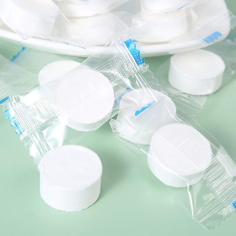 Darate 100PCS Portable Disposable Soft, Durable Reusable Face Towels - Travel, Home, Outdoor, Camping, Hiking, Sport Hand Cotton Compressed Towels Tablets