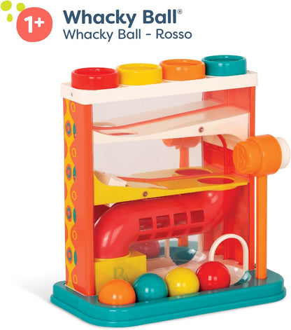 B. toys - Whacky Ball - Pounding Toy - 4 Colorful Balls and Hammer - Pound & Play - Educational and Educational Toy for Kids - 12 Months +