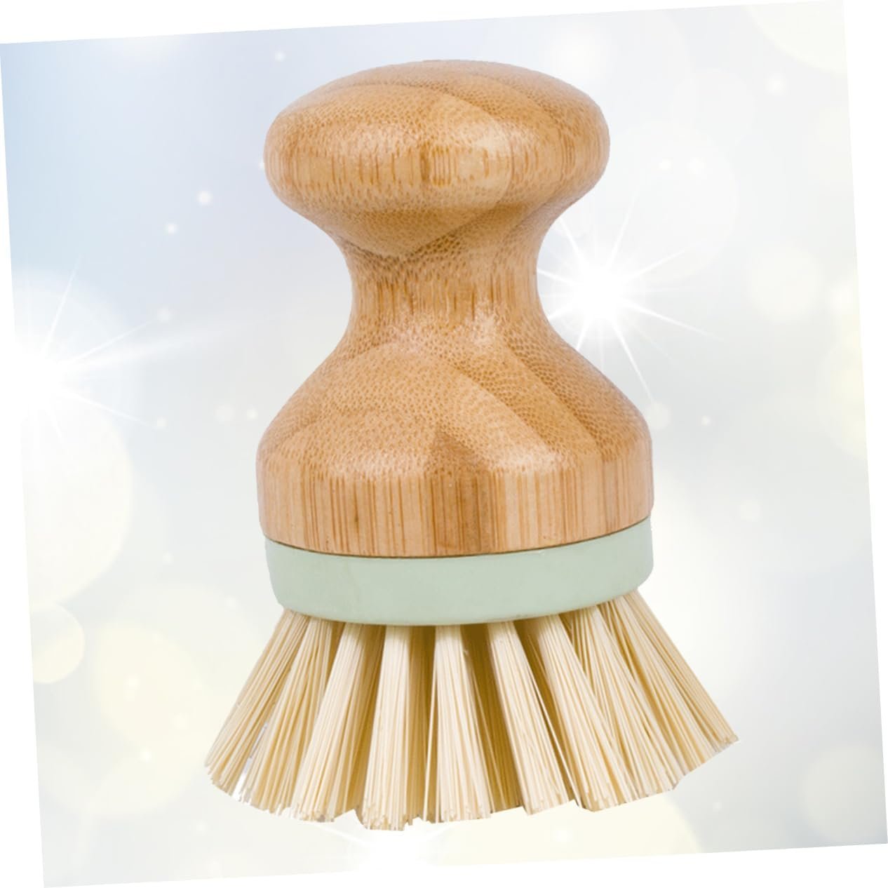 WRITWAA 1pc Durable Solid Wood Dish Brush Kitchen Cleaning Brush for Pots and Dishes Non Slip Handle Strong