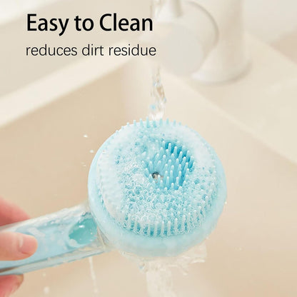 Dog Bath Brush, Pet Toilet Massaggio, Portatile Silicone Bristles, Ergonomic Handle Scrubber, Massaggio profondo di pulizia, per interni, Outdoor Bathing, Shower, Spa, Gatti, Kittens