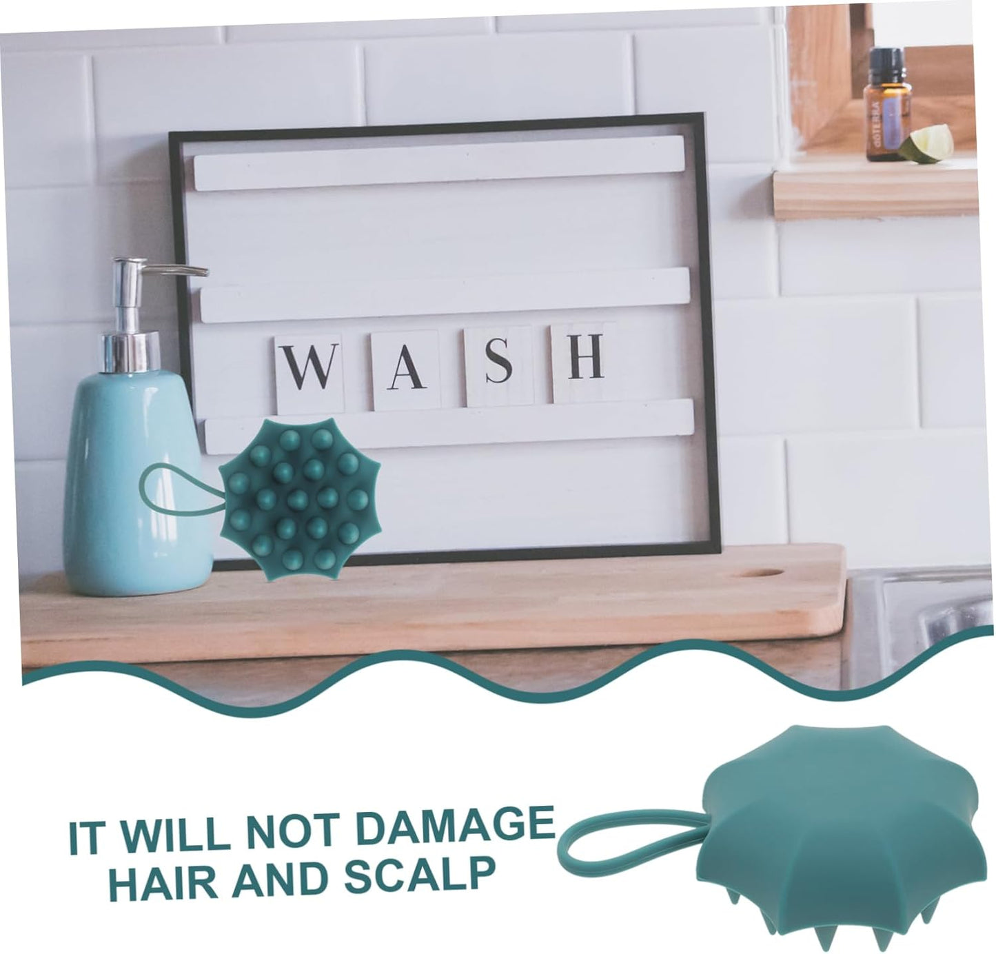 WATIIFUFU Shampoo Spazzola Per Cuoio Capelluto Esfoliante Scrubber Per