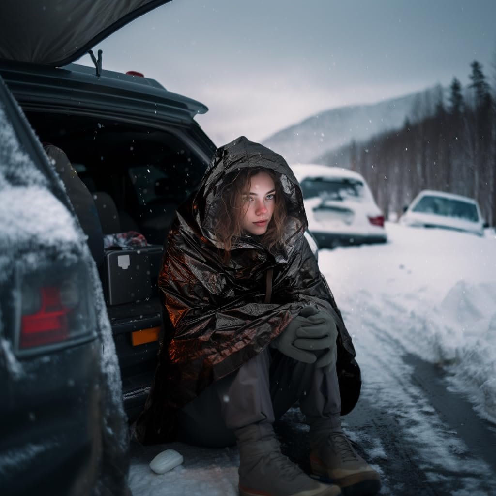 WEWESEN OUTDOOR Mylar Emergency Blankets 4 Pack of Extra Large Thermal Foil NASA Designed Space Blankets for Camping, Hiking, Rescue, and Car Use - Reflective Heavy Duty Survival Blanket