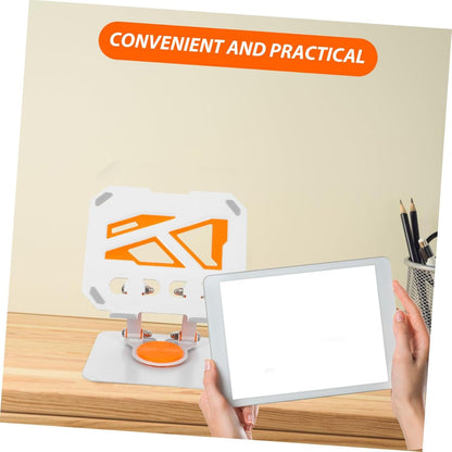 Veemoon Foldable Tablet Holder Stand: -Slip Desktop Stand Portable Holder for Office Entertainment and Travel White