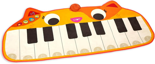 B. Toys Cat Piano Musical Toys Kids - Floor for Active Play - 3 Years + - Lolo's Meowsical Mat, LB1932Z