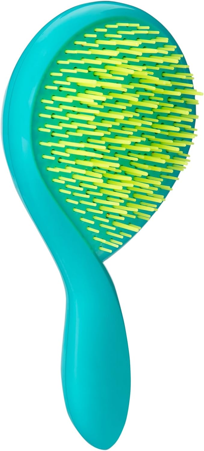 Michel Mercier The Girlie Scented Detangler Brush - Painless Kids Hair Brush for Shiny Hair - Thick and Curly Hair - Candy Apple - Purple-Pink - 1 pc