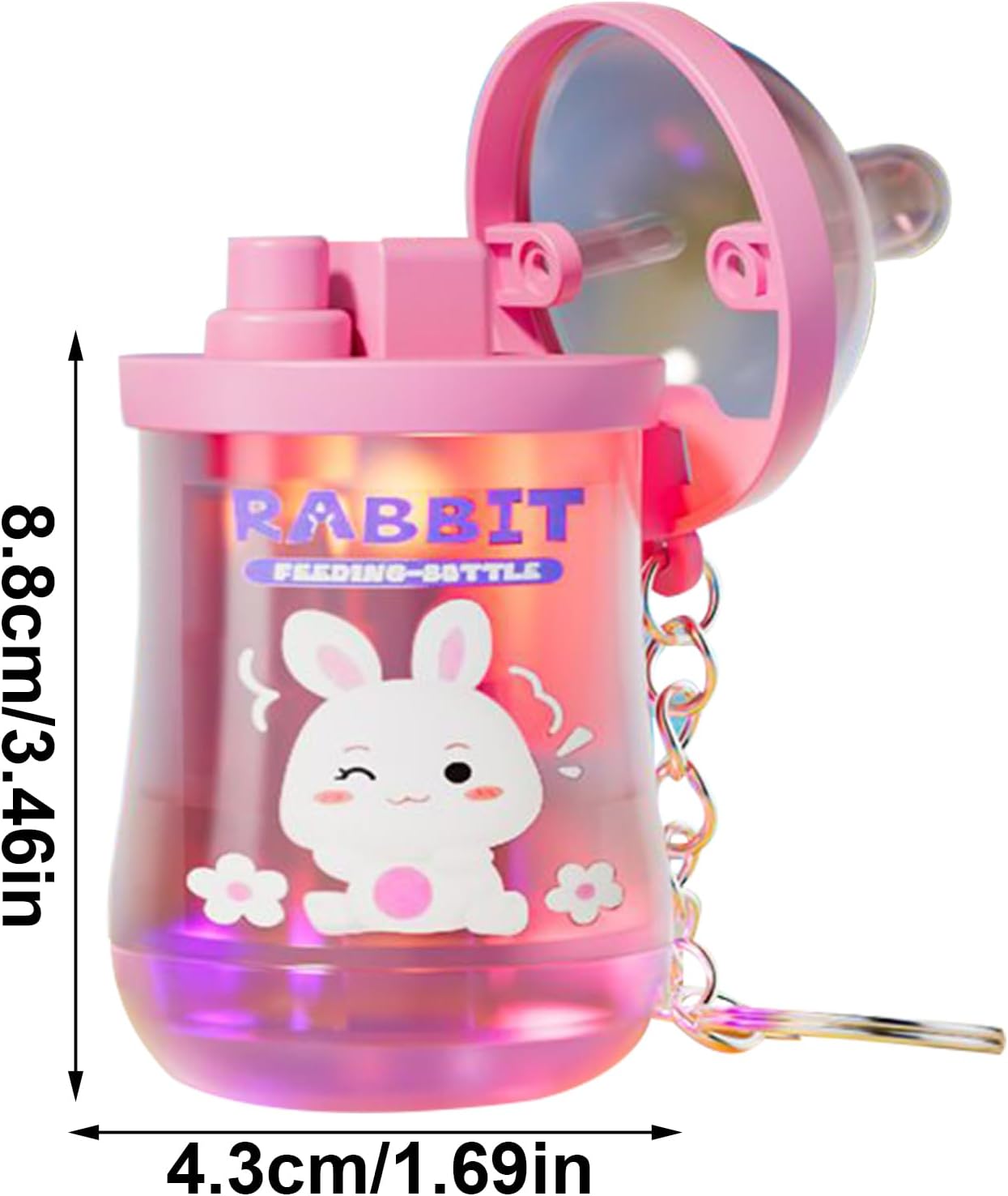 Kids Water Soaker Toy, Lights Up Kid Pool Squirter with Milk Bottle Shape, 3.46x1.69 Inches Compact Design, Outdoor Water for Boys, Girls, Summer Play, Beach and Backyard