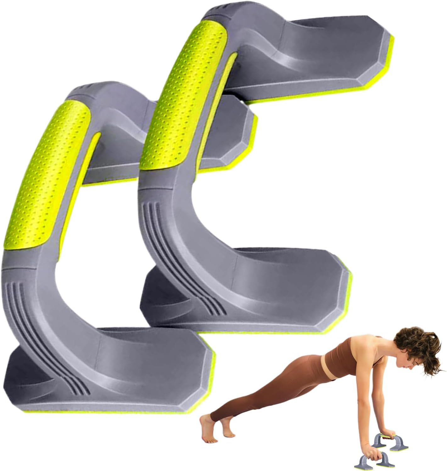 Push Up Handles, Pushup Grips, Upper Body Fitness Gear, Calisthenics Exerciser With Elbow And Wrist Protection, Push-Up Bar Set For Men, Floor Workout Equipment, 7.87x5.51x3.54in
