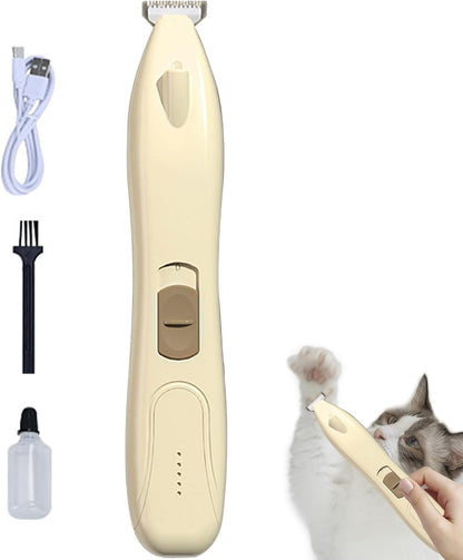 Dog Paw Trimmer For Grooming - Cordless Rechargeable Dog Paw Shaver,Low-Noise Cordless Feet Shaver Shedding Brush Gentle Rechargeable For Kitten Grooming Knotted