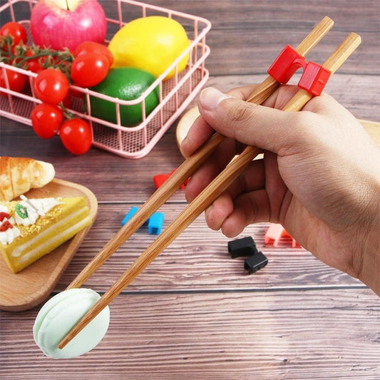 5 cerniere nere riutilizzabili per bacchette da allenamento, per allenatori principianti o studenti, utensili da cucina e gadget