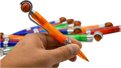 Lopenle 32PCS Novelty Basketball Pens Sports Ballpoint Pens Cool Sports Writing Pen For Stationery School Office Desk Decor Accessories