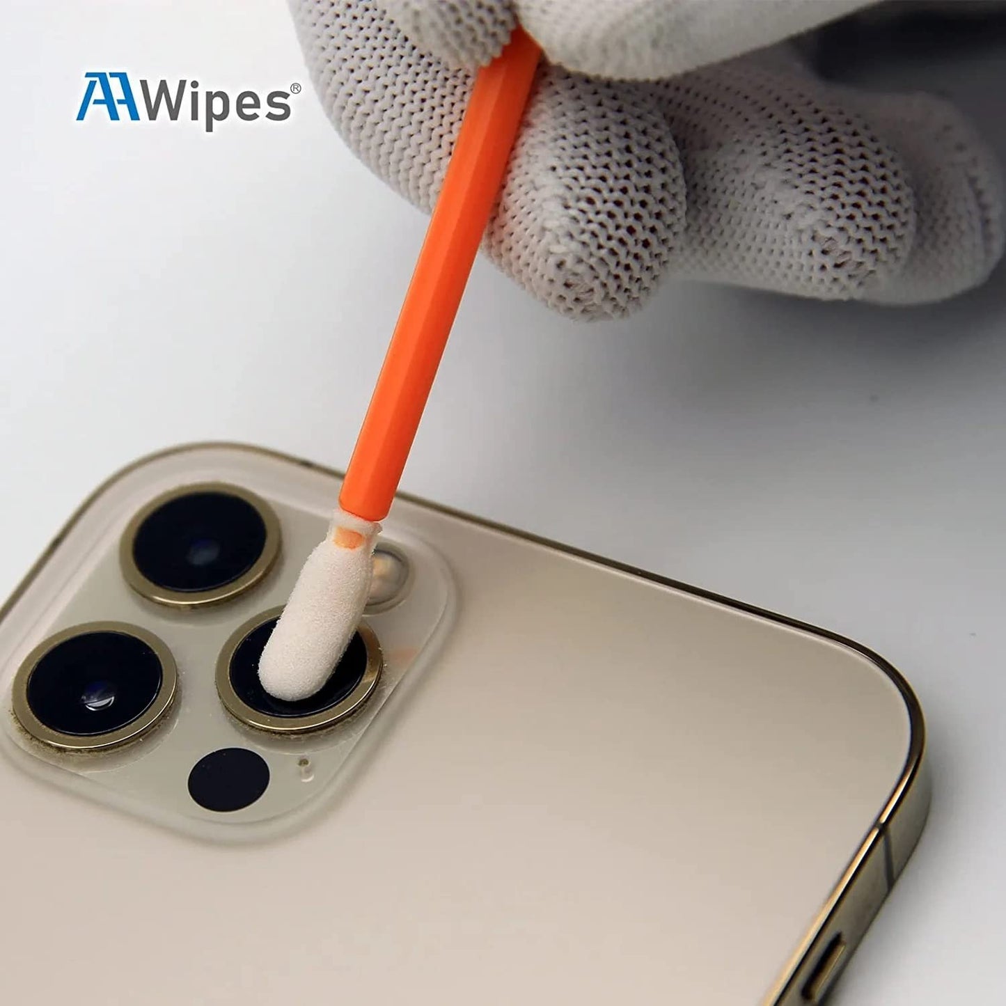 AAwipes Foam Tip Cleaning Swab Kit (5 Types, 100 Pack) Cleanroom Sponge Stick Foam Swab Bundle for Printer, Painting, Gun, Optics Lens,Camera, Arts and Crafts, Automotive Detailing (FC501)