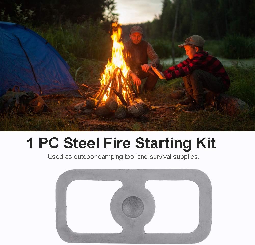 1PC Outdoor Survival, High Carbon Steel Fire Esee Fire Steel Camping Starter Kit Flint Starting Tool