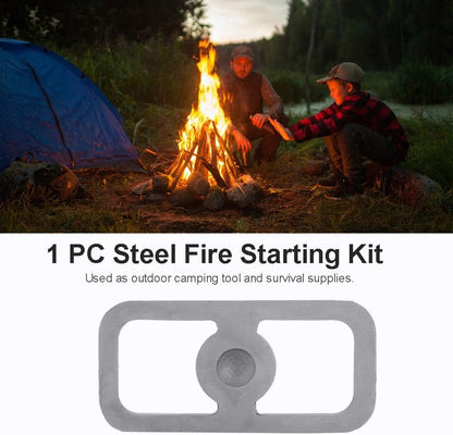 1PC Outdoor Survival, High Carbon Steel Fire Esee Fire Steel Camping Starter Kit Flint Starting Tool
