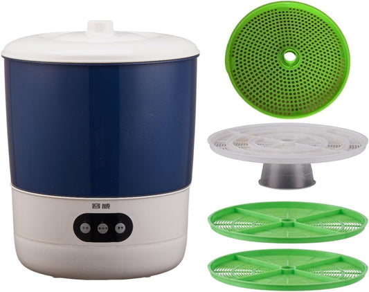 Ronyme Kit di Germinazione per Fagioli con Spruzzatore a 360 Gradi modalità, 1 Set di Piastre di Arachidi