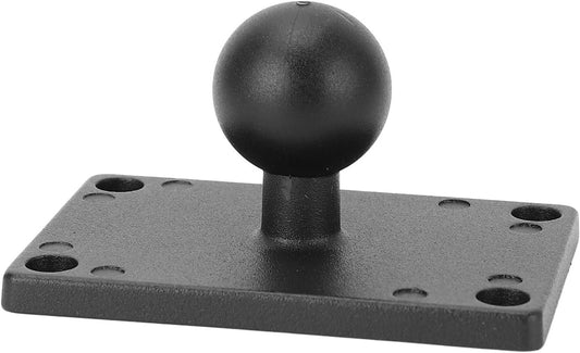 1 Inch Ball Mount, Aluminum Alloy Base with Universal AMPS Hole for RAM Mounts B Size Ball Double Socket Arms for Boats, Kayaks, Cars, Trucks, Off Road Vehicles
