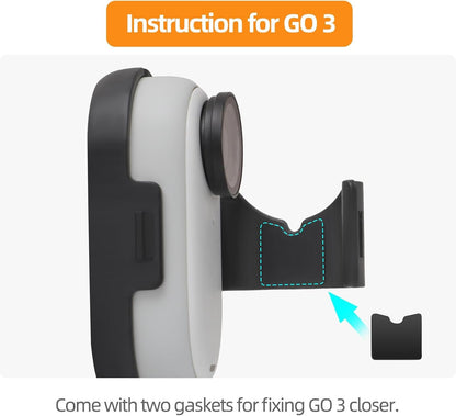 Fututech Folding Extension Connector for Insta360 GB 3S/ GO 3 Frame Protection for Action Cameras Support Adapter Accessory