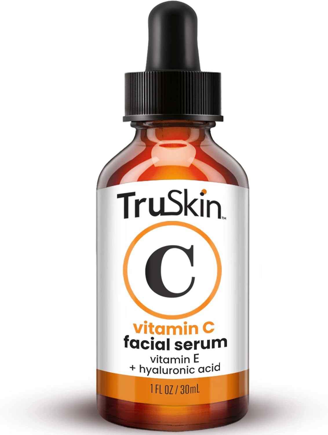 TruSkin Vitamin C Serum – Anti Aging Vitamin C Face Serum with Hyaluronic Acid, Vitamin E, Aloe – Brightening Serum for Dark Spots, Even Skin Tone, Eye Area, Fine Lines & Wrinkles, 1 Fl Oz