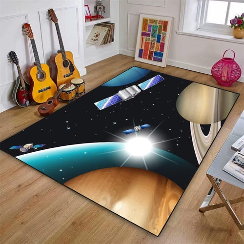 RUGMRZ Tapeto Moderni Soggiorno Tappeto Palestrina Bambini Classico Blu Cartone Animato Decorativo Soggiorno Tappeto Rettangolo Divano Accessori Durevole Tappeti Lavabili In Lavatrice Salotto 90 x 190