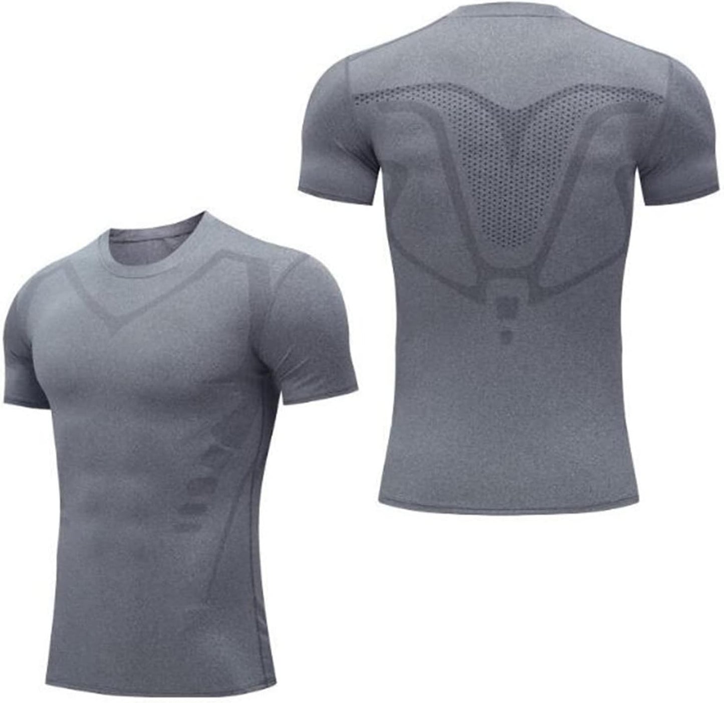 Men's Compression T-Shirt Short Sleeve Base Layer Athletic Undershirt Gear Workout T-Shirt Watches Men