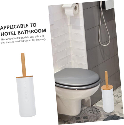 iplusmile 1Pc Long Handle Toilet Brush with Base Modern Bathroom Cleaner Slip Grip Design for Efficient Cleaning Supplies Essential for Odor Maintenance