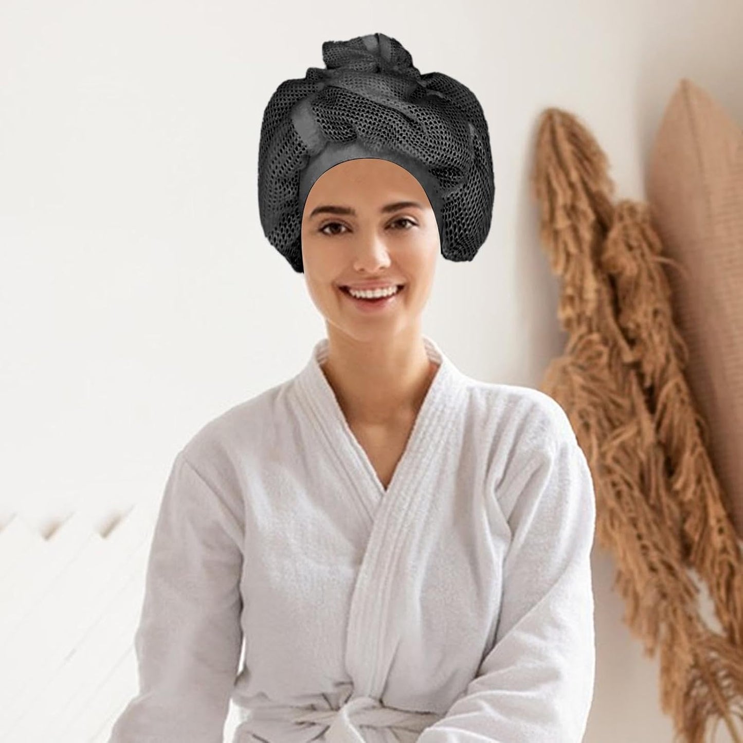 Xeihuul Net Plopping Cap For Curly Hair - Mesh Plopping Hood For Drying Curly Hair, Plopping Hair Hood With Adjustable Drawstring