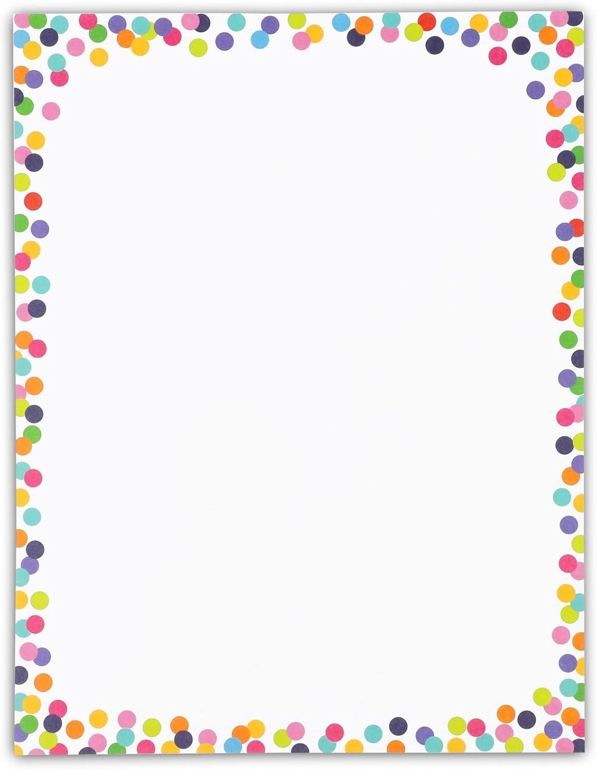 Confetti Stationery Paper (8.5 x 11 Inches, 96 Sheets)