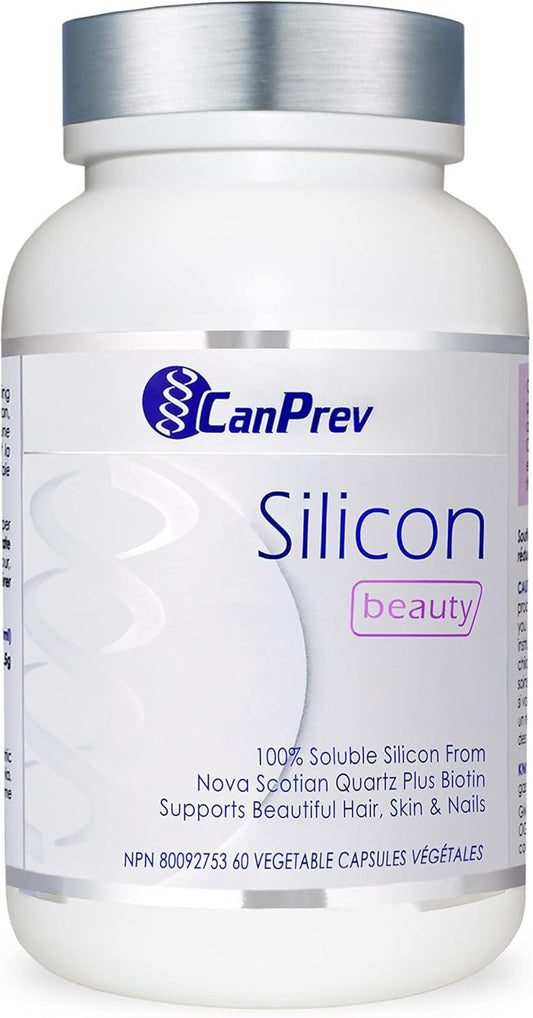 CanPrev - Silicon Beauty, 60 v-caps - Helps to Maintain Healthy Hair, Nail, Mucous Membranes and Skin - Helps to Prevent Biotin Deficiency
