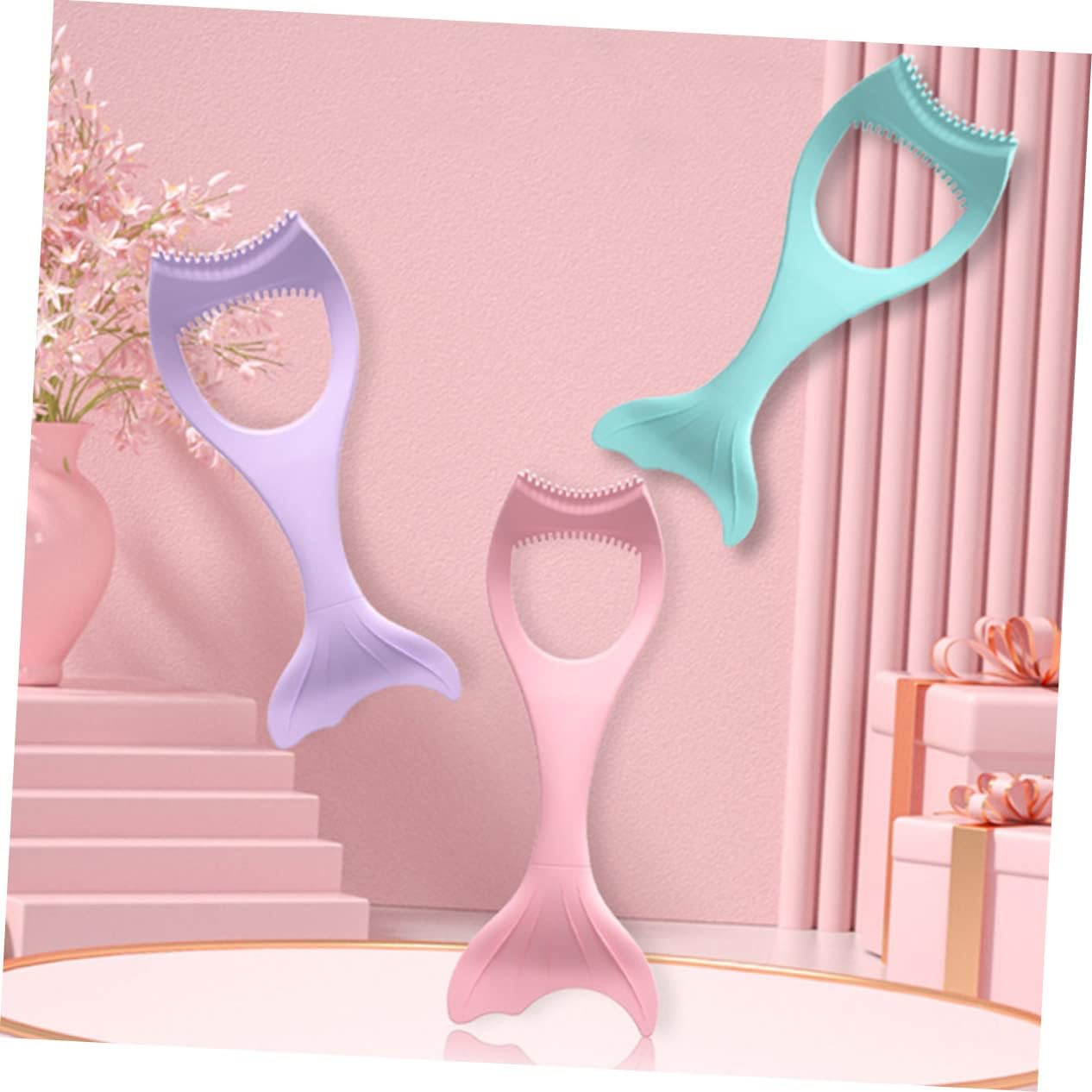 CALLARON 2 Pieces Silicone Tools for Applicator Eyeliner and Mascara Eye Guide Accessories for Stencils and Precision in Makeup