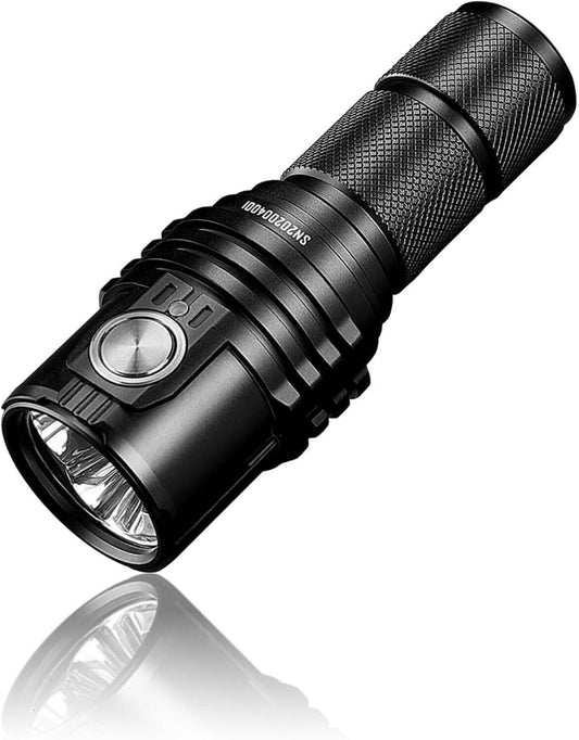 IMALENT MS03 EDC Torch 13000 Lumens LED Torch Rechargeable, 3 Pcs CREE XHP70 2nd LED, 7 Modes, IPX8 Waterproof, Super Bright Small Flashlight for Camping, Inspection, Dog Walking