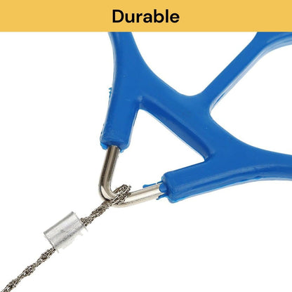 EZONEDEAL Wire Saw Stainless Steel Pocket Chainsaw Mini Cable Survival Gear Pole Saw Emergency Chainsaw Survival Kit Outdoor Tools for Camping Hiking Hunting