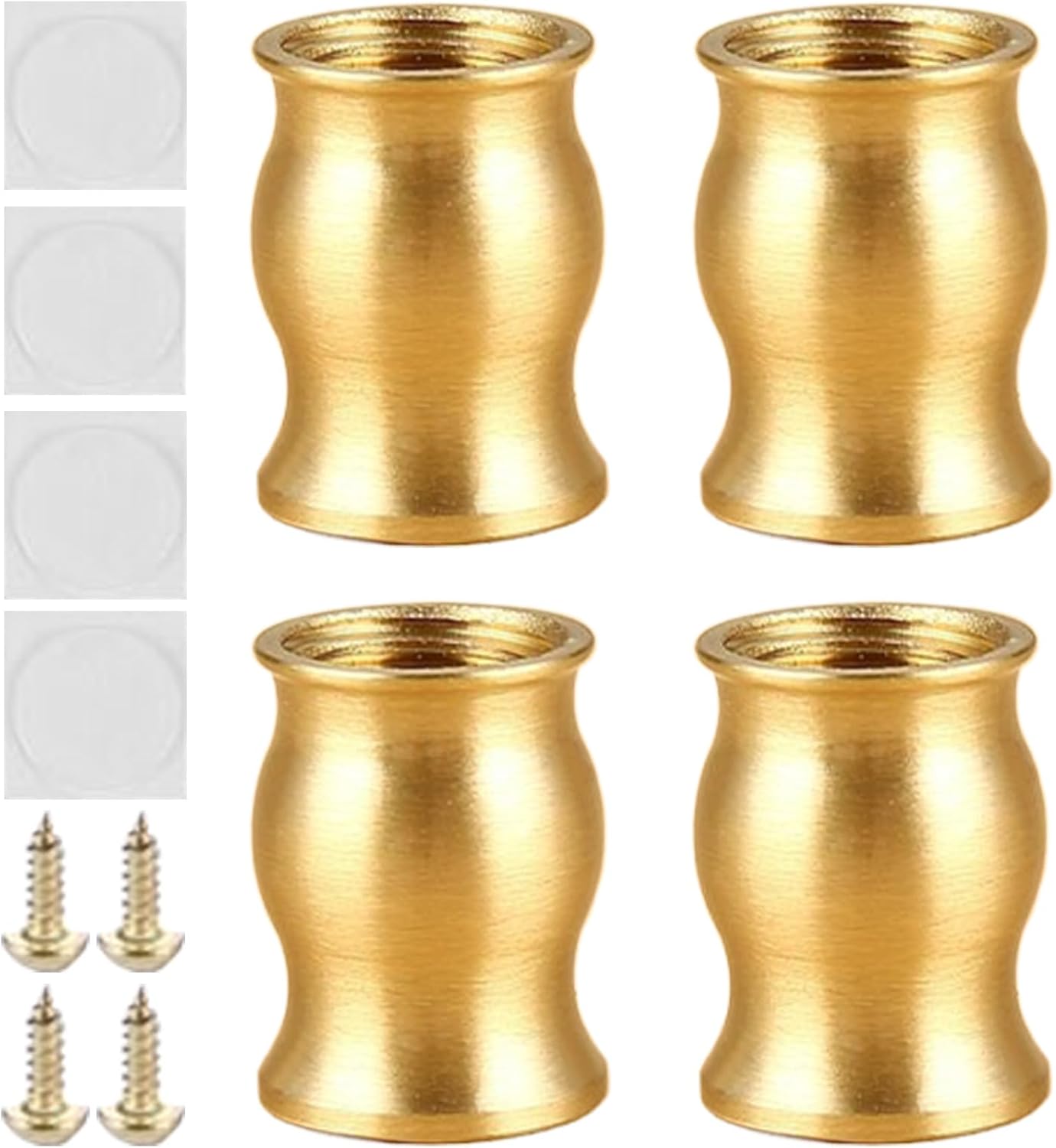 Gambe per Comodino - Gambe In Legno Per Mobili - Supporto Antiscivolo Moderno Con Protezione Per Pavimenti In Legno – Per Tavoli, Letti, Scrivanie E Armadi