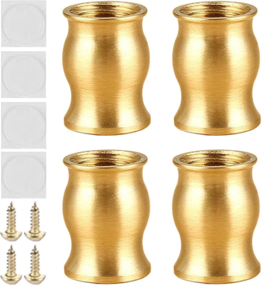 Gambe per Comodino - Gambe In Legno Per Mobili - Supporto Antiscivolo Moderno Con Protezione Per Pavimenti In Legno – Per Tavoli, Letti, Scrivanie E Armadi