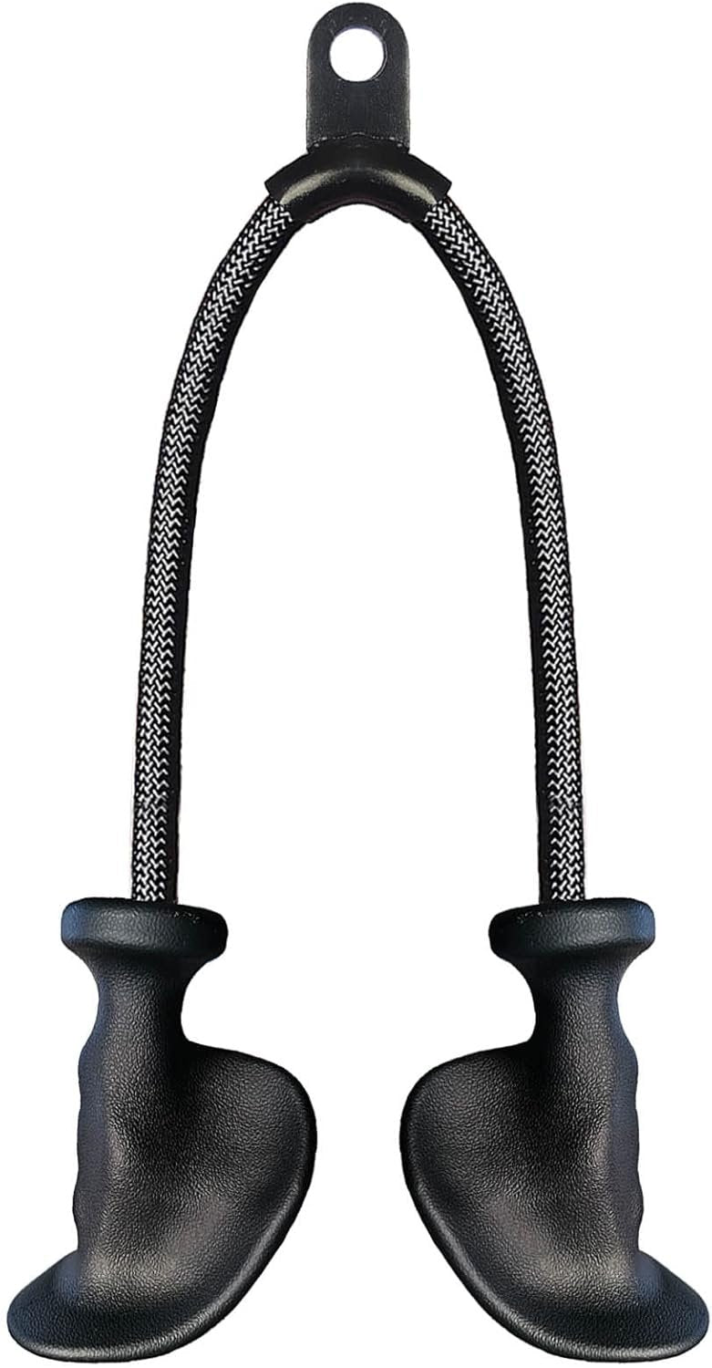Ergonomic Tricep Rope Pulldown Attachments, Upgraded 27 32 40 & 47 Inch Extra Long Triceps Rope Cable Attachments for Gym, LAT Pull Down Bar for Cable Machine, Tricep Workout Cable Attachments