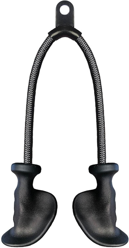 Ergonomic Tricep Rope Pulldown Attachments, Upgraded 27 32 40 & 47 Inch Extra Long Triceps Rope Cable Attachments for Gym, LAT Pull Down Bar for Cable Machine, Tricep Workout Cable Attachments