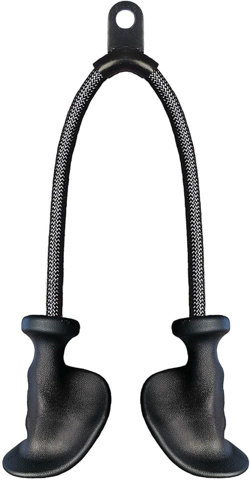 Ergonomic Tricep Rope Pulldown Attachments, Upgraded 27 32 40 & 47 Inch Extra Long Triceps Rope Cable Attachments for Gym, LAT Pull Down Bar for Cable Machine, Tricep Workout Cable Attachments
