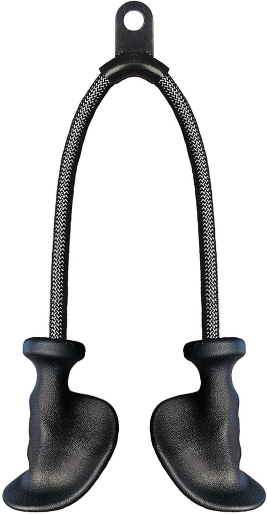 Ergonomic Tricep Rope Pulldown Attachments, Upgraded 27 32 40 & 47 Inch Extra Long Triceps Rope Cable Attachments for Gym, LAT Pull Down Bar for Cable Machine, Tricep Workout Cable Attachments