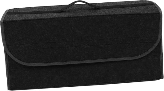 SHERCHPRY Deep Grey Car Trunk Storage Organizer | Felt Auto Trunk Case | Multifunctional Collapsible Car Storage Box for SUV & Vehicles