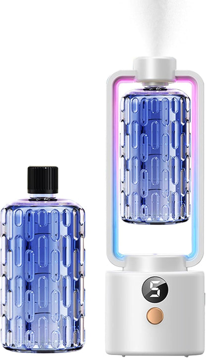 Fragrance Diffuser, Wall Mounted Air Freshener, Multi-Level Adjustable Mode, Smart Timing, Cordless Scent Dispenser, Ideal for Yoga Room, Toilet, Hotel, Nursery, Relaxation Spaces