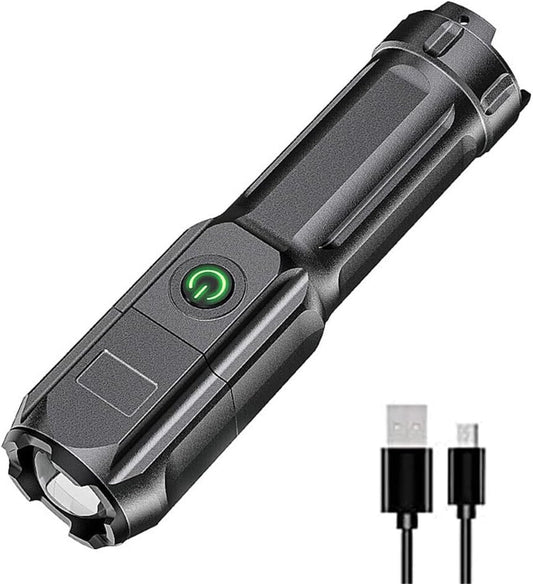TooToo 990000LM Torch CREE Led Flashlight USB Rechargeable Tactical Camp Zoomable Lamp