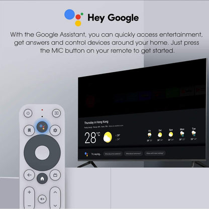 MECOOL KM2 Android TV Netflix 4K with Google Assistant Build in 4K HDR Streaming Media Player Google Certified Free HDMI Cable