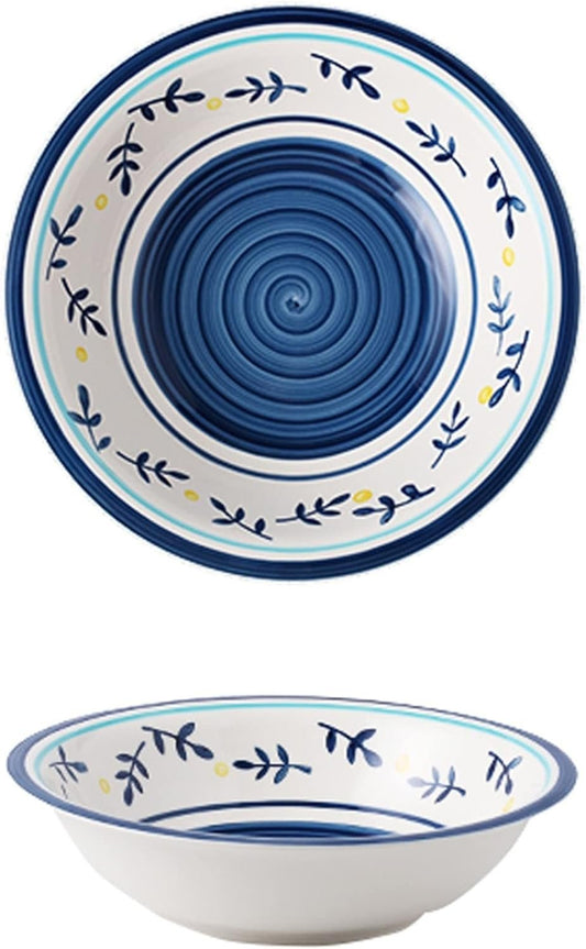 Pasta Bowl Dinnerware for Kitchen - Ceramic Cereal Bowls 26 OZ Ramen Bowl Microwave and Dishwasher Safe BPA Free E-CO Friendly Deep Soup Bowl for Cereal, Salad, Soup, Rice, Noodle (Color : A)