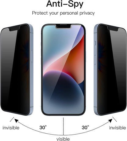 JETech Privacy Screen Protector for iPhone 14 Plus 6.7-Inch, Anti Spy Tempered Glass Film, 2-Pack
