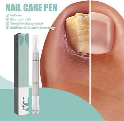 WUSJCOF Nail Pen, 2 Pcs Nail Care Pen Damaged and Strengthening with Tea Tree Oil Cuticle Healing Nail Polish Fortifying for Outdoor Use