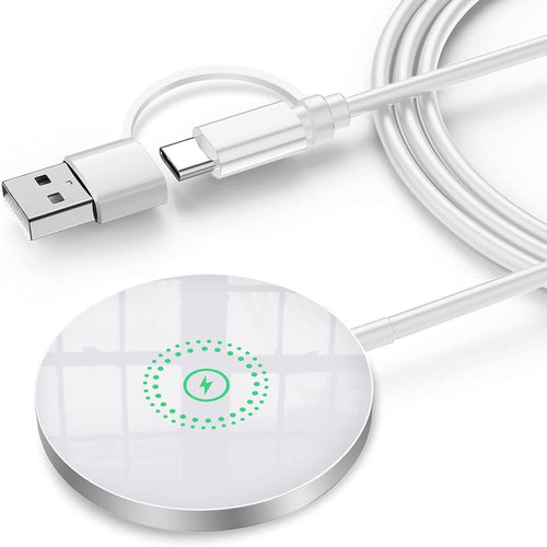 Magnetic Wireless Charger Compatible with Mag Safe Charging,15W Fast Wireless iPhone Charger Pad for iPhone 16/15/14/13/12(Pro,Max,Plus,Mini), Mag Safe Case,AirPod4,3,2,Pro