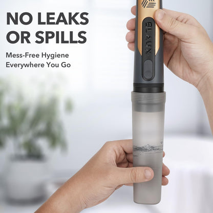 BLAUX Portable Travel Bidet - 5.75 Ounce Rechargeable Portable Electric Sprayer for Women and Men | Leak-proof High Pressure Bidets | Toiletries on the Move, Fundam