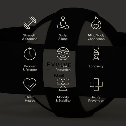 PVOLVE P.Ball- Home Gym Fitness Equipment to Exercise The Glutes and Tone The Thighs