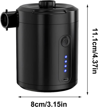 Small Air Pump, Rechargeable Portable Electric, 4.37x3.15in Low Noise Fast Inflation, Wireless Lightweight Design, Travel Pool Floats for Outdoor Gear, Float Pumps, Men
